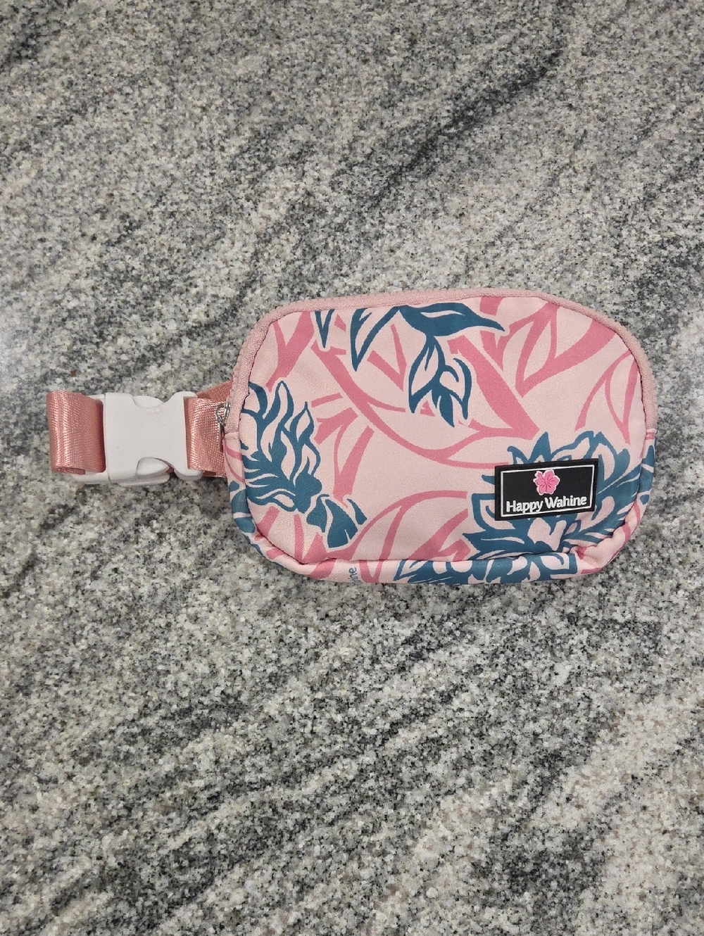 Happy Wahine Pink Floral Belt Bag